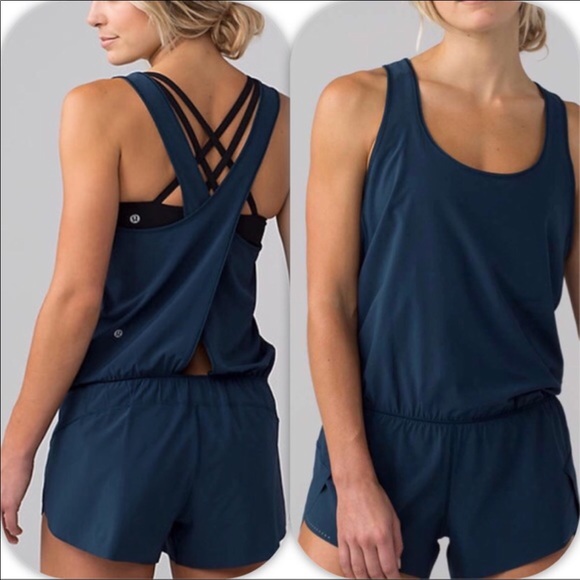 lululemon athletica Pants - Lululemon Chase Me Onesie Romper New in Jaded